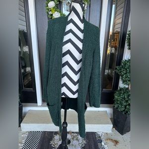Like New Green Cardigan Size M